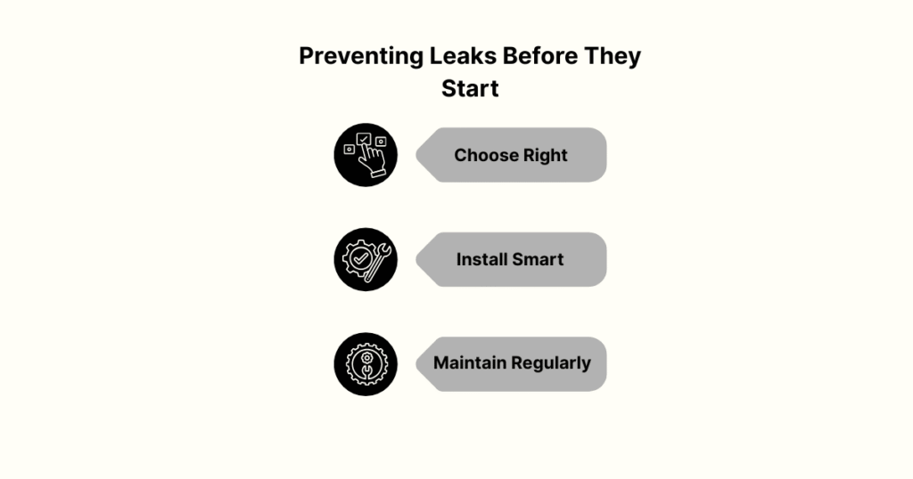 Checklist to prevent seal leaks in industry.